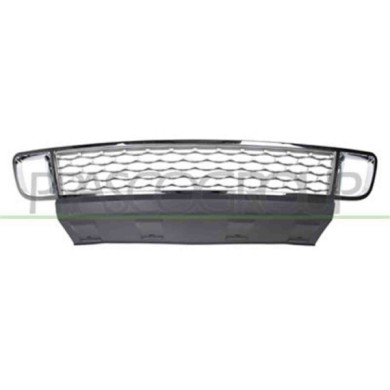 LR8642120_1.JPG Griglia Centrale Paraurti Cromata Per Land Rover Range Rover - L322 Dal 2010 Al 2012