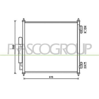 LR866C001_1.JPG Condensatore Per Land Rover Range Rover - Sport - L320 Dal 2010 Al 2013