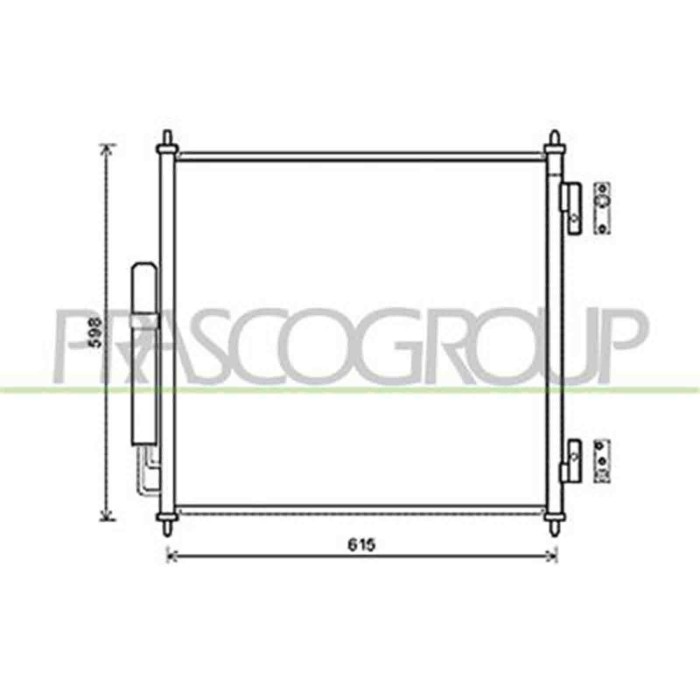 LR866C001_1.JPG Condensatore Per Land Rover Range Rover - Sport - L320 Dal 2010 Al 2013