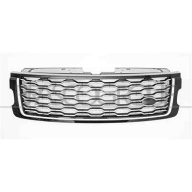 LR8682021_1.JPG Griglia Radiatore Nera Lucida/argento Per Land Rover Range Rover - L405 Dal 2017 Al 2021