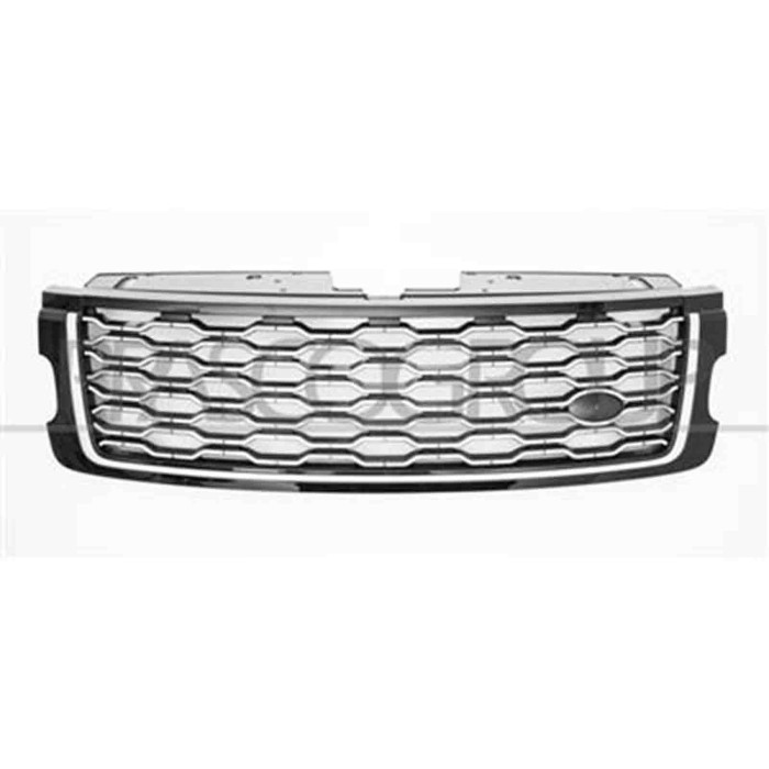 LR8682021_1.JPG Griglia Radiatore Nera Lucida/argento Per Land Rover Range Rover - L405 Dal 2017 Al 2021