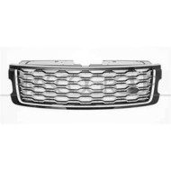 Griglia Radiatore Nera Lucida/argento Per Land Rover Range Rover - L405 Dal 2017 Al 2021