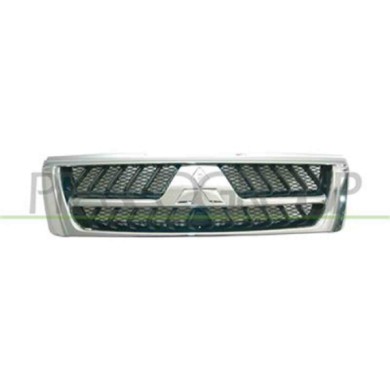 MB1602011_1.JPG Griglia Radiatore Cromata/nera Per Mitsubishi Pajero Dal 2003 Al 2006