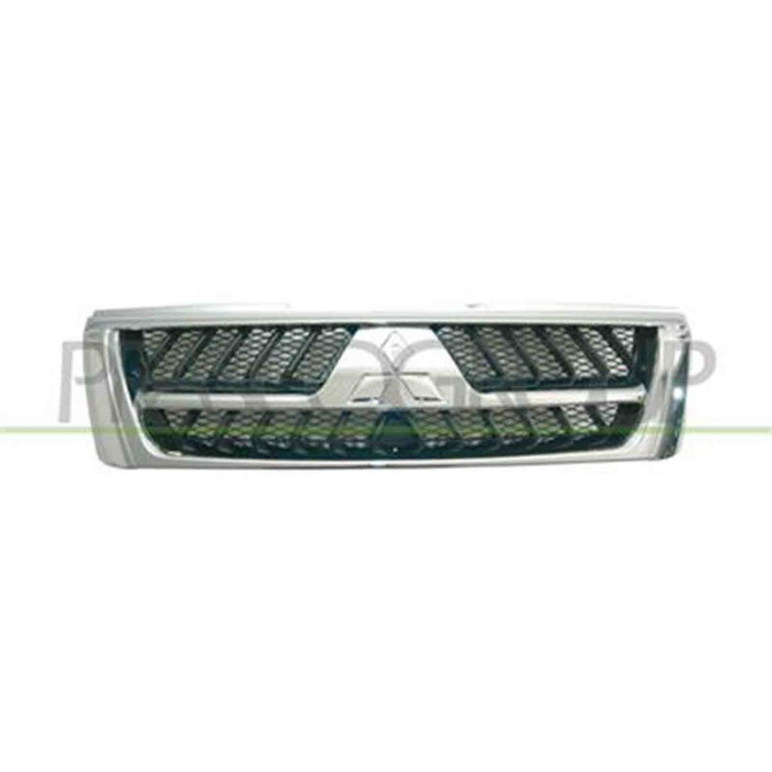 MB1602011_1.JPG Griglia Radiatore Cromata/nera Per Mitsubishi Pajero Dal 2003 Al 2006