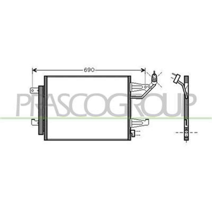 MB324C002_1.JPG Condensatore Per Mitsubishi Colt Dal 2004 Al 2008