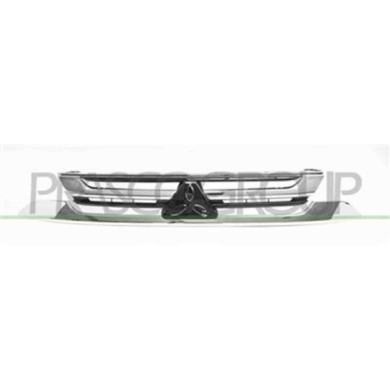 MB7202011_1.JPG Griglia Radiatore Nera Lucida Con Modanatura Cromata Per Mitsubishi Outlander Dal 2015 Al 2018