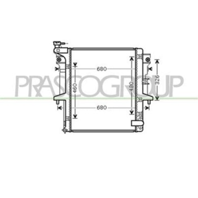 MB821R001_1.JPG Radiatore Per Mitsubishi L200 - Strada Dal 2005 Al 2010
