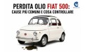 Perdita Olio Fiat 500: Cause Più Comuni e Cosa Controllare